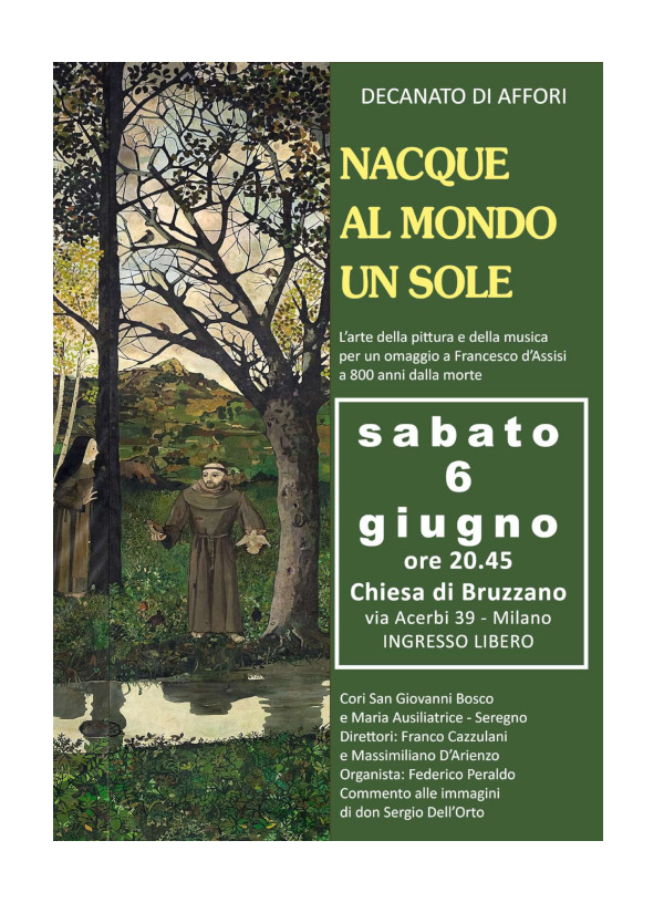 Nacque al mondo un sole: omaggio a S. Francesco