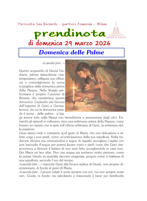 13 - Prendinota 29 marzo 2026