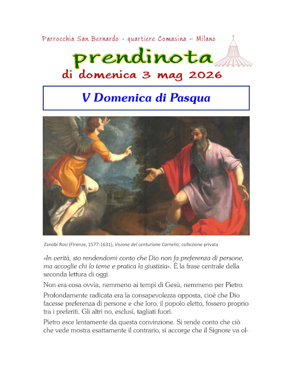 18 - Prendinota 3 maggio 2026