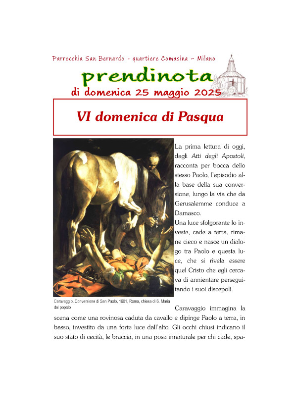 21 - Prendinota 25 maggio 2025