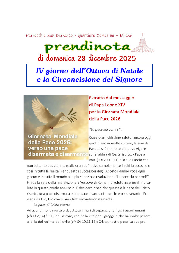 47 - Prendinota 28 dicembre 2025