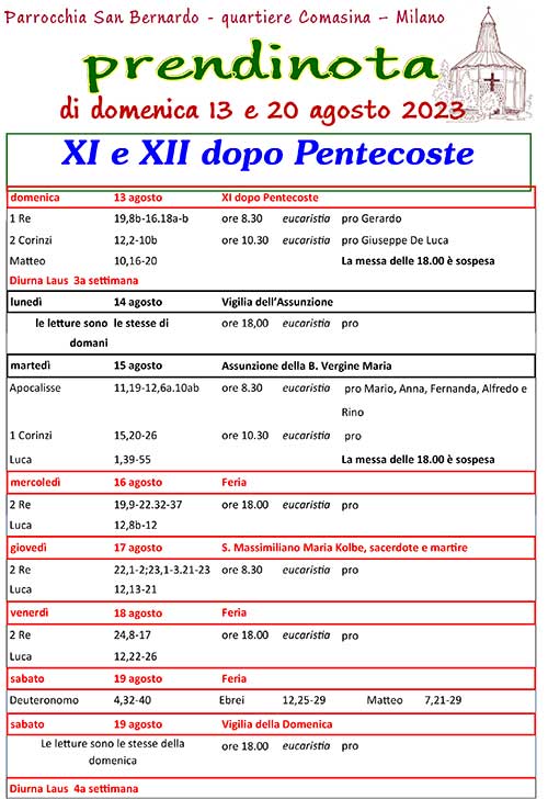 30 - Prendinota 13 e 20 agosto 2023