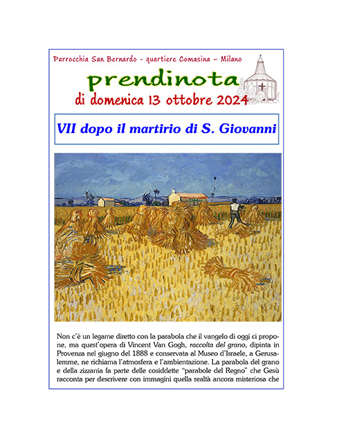 36 - Prendinota 13 ottobre 2024