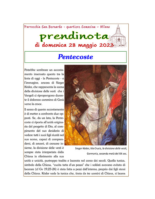 22 - Prendinota 28 maggio 2023