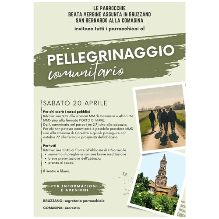 Pellegrinaggio a Chiaravalle - 20 aprile