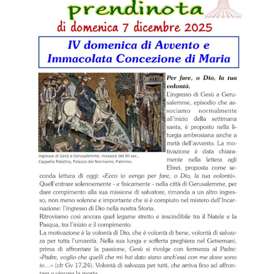 44 - Prendinota 7 dicembre 2025