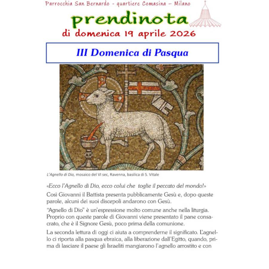 16 - Prendinota 19 aprile 2026