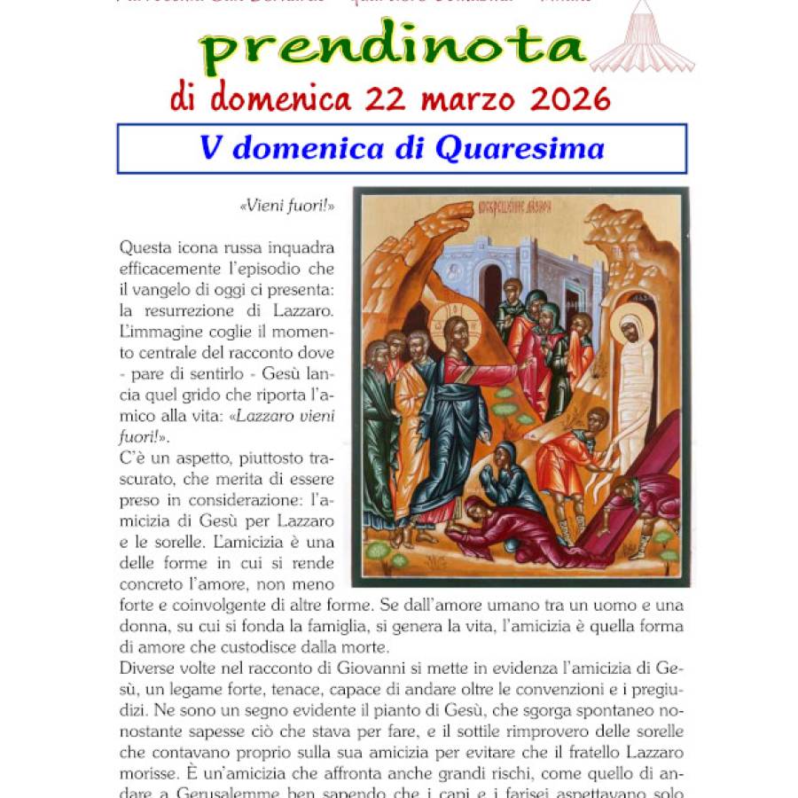 12 - Prendinota 22 marzo 2026