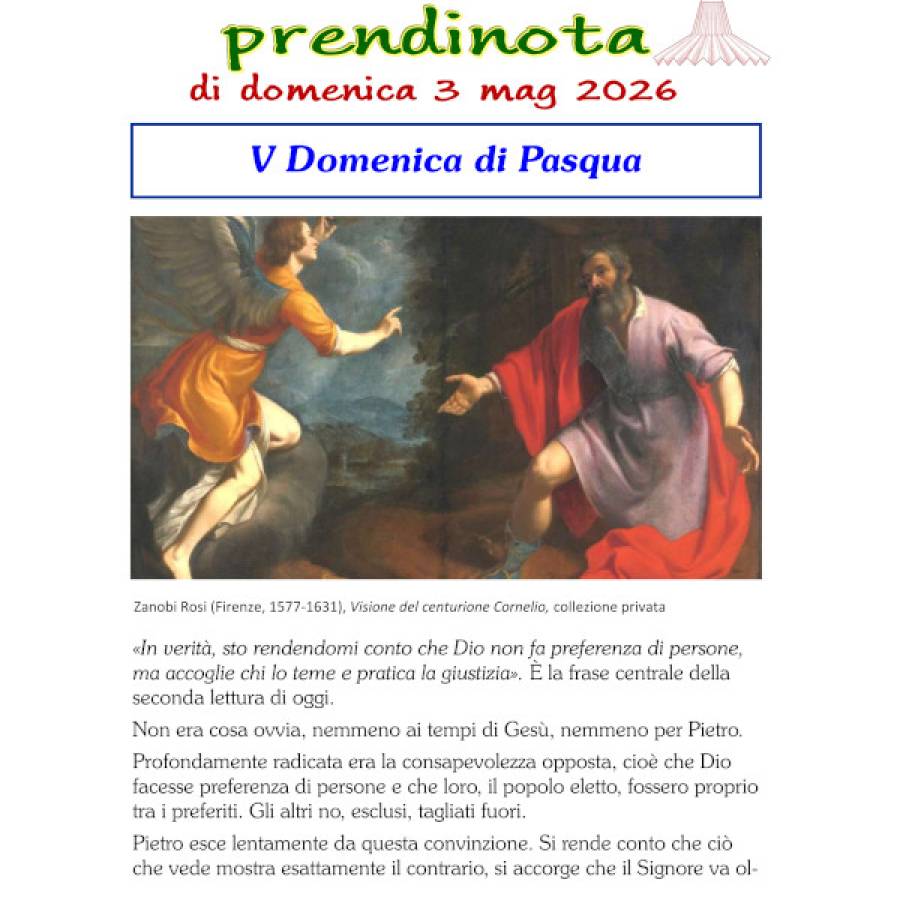 18 - Prendinota 3 maggio 2026