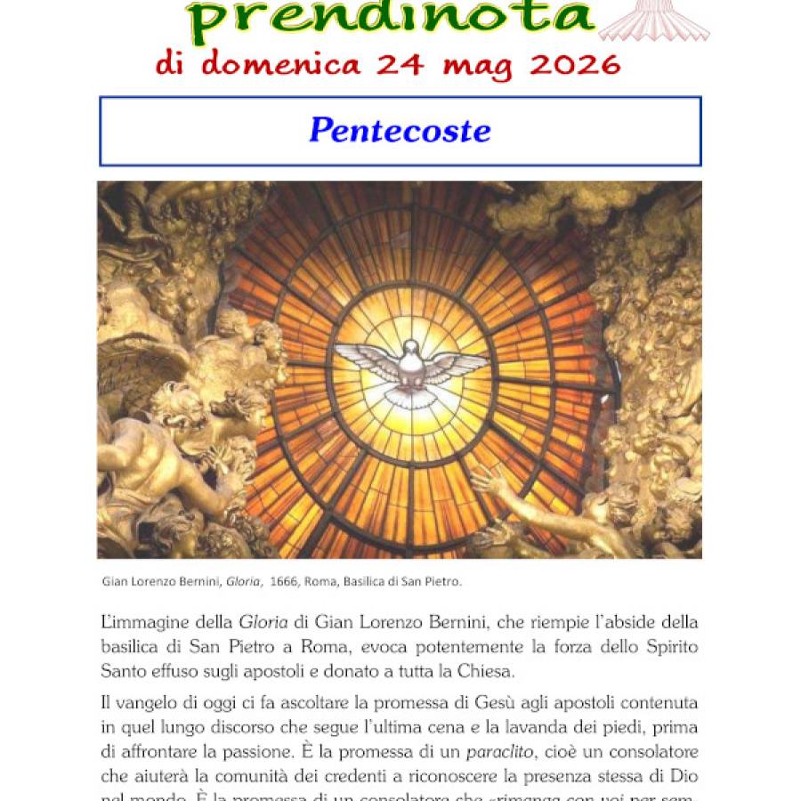 21 - Prendinota 24 maggio 2026